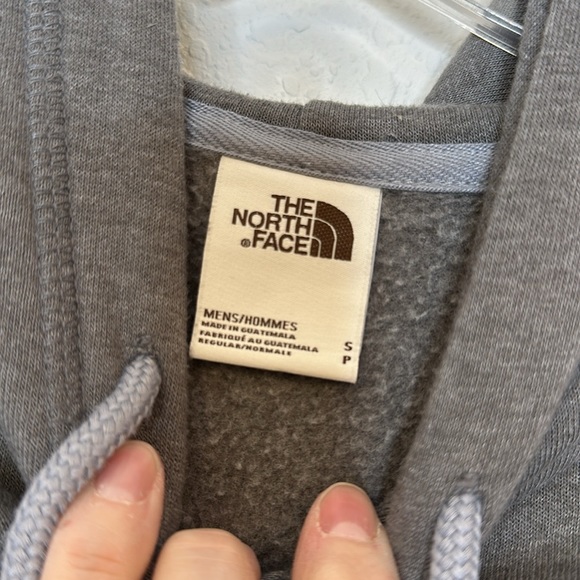North Face Heathered Brown Gray Hoodie Sweatshirt Mens Small - Picture 2 of 3